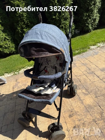 Лятна бебешка количка Chipolino СОФИЯ Деним, снимка 1