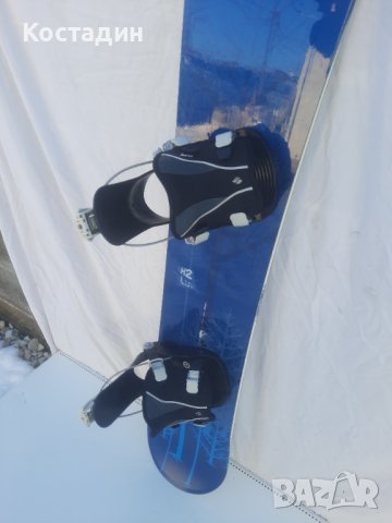 сноуборд K2 Luna 150см.  с автомати, снимка 9 - Зимни спортове - 43996892