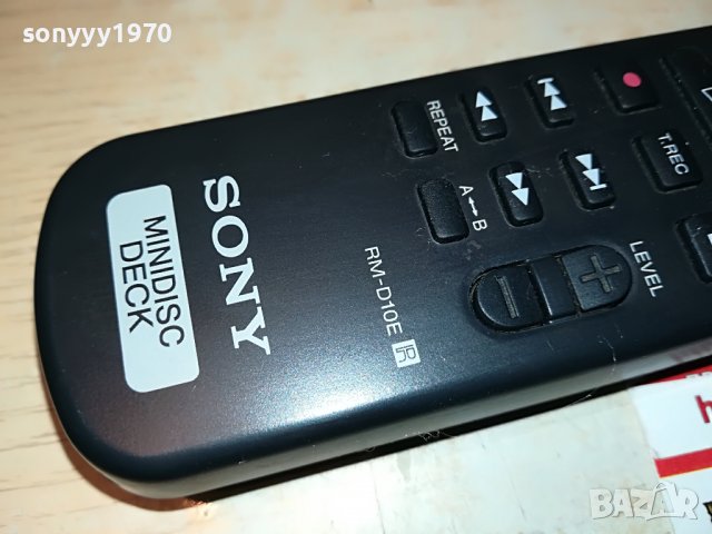 SONY RM-D10E MINIDISC DECK-ВНОС SWISS 1809221356, снимка 2 - Други - 38038560
