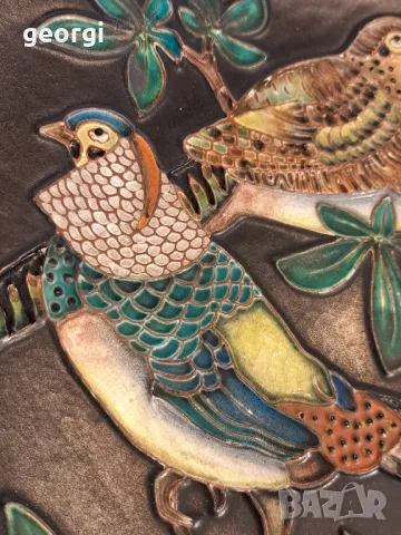 декоративна керамична чиния за стена     1/4, снимка 3 - Декорация за дома - 47632800