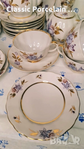 РЯДЪК! СЕРВИЗ „ЛИЛИЯ“ – ЛФЗ (СССР, 1989–1992 Г.), снимка 12 - Сервизи - 51837730