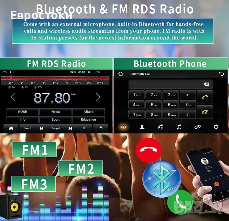CAMECHO мултимедия за BMW 1 Series E81 E82 E87 E88, Android 13, 2G + 64G, 2 DIN, сензорен екран 9 ин, снимка 6 - Аксесоари и консумативи - 48827101