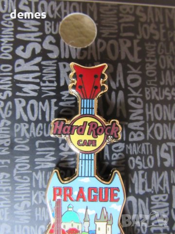 Оригинална метална значка Hard Rock Cafe Прага,чехия, снимка 3 - Други ценни предмети - 27598446