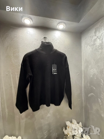 Черно поло, много топло и меко, снимка 5 - Блузи с дълъг ръкав и пуловери - 52480971