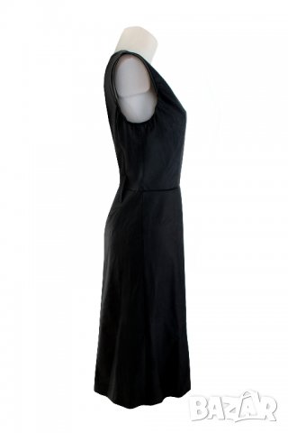 Черна рокля имитация на кожа марка 1st Somnium - M, снимка 4 - Рокли - 38768313