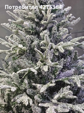 Изкуствена елха K r i n g Melbourne,  Цялата заснежена с метална стойка., снимка 11 - Декорация за дома - 52218918