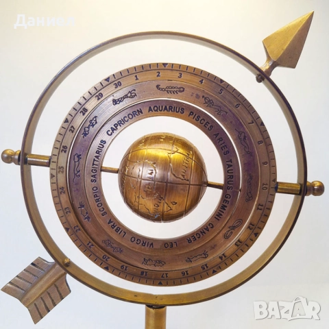 Армиална сфера от бронз, снимка 2 - Морски сувенири - 43052845