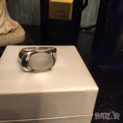  Авторски сребърен пръстен с  опал НАМАЛЕНИЕ , снимка 4 - Пръстени - 37943399