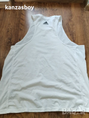 Adidas Run Logo Tank Top - страхотен мъжки потник КАТО НОВ 2ХЛ, снимка 8 - Тениски - 51408082