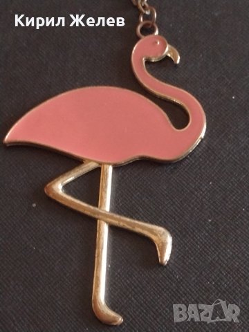 Модерен ключодържател Розово Фламинго метален много здрав стилен дизайн 39704, снимка 2 - Други - 43582992