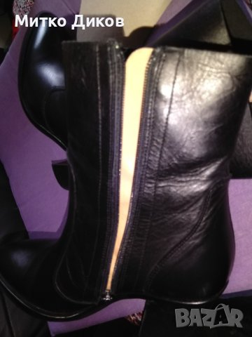 19v69 Italia by Versace маркови женски обувки боти №37стелка 24см ток 85мм, снимка 7 - Дамски обувки на ток - 43121127