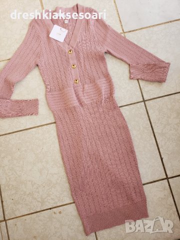 Зимна плетена Туника рокля, снимка 4 - Рокли - 43299732