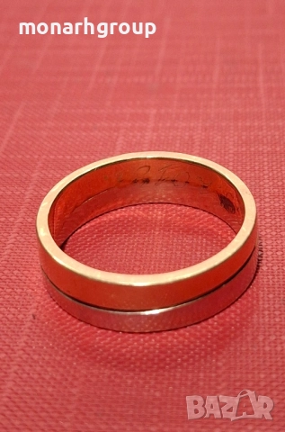 Златен пръстен с надпис, снимка 6 - Пръстени - 51898686