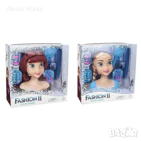 Кукла Глава за прически, Елза Ана Фроузен , снимка 2 - Кукли - 48421260