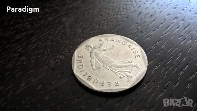 Монета - Франция - 2 франка | 1980г., снимка 3 - Нумизматика и бонистика - 28402799