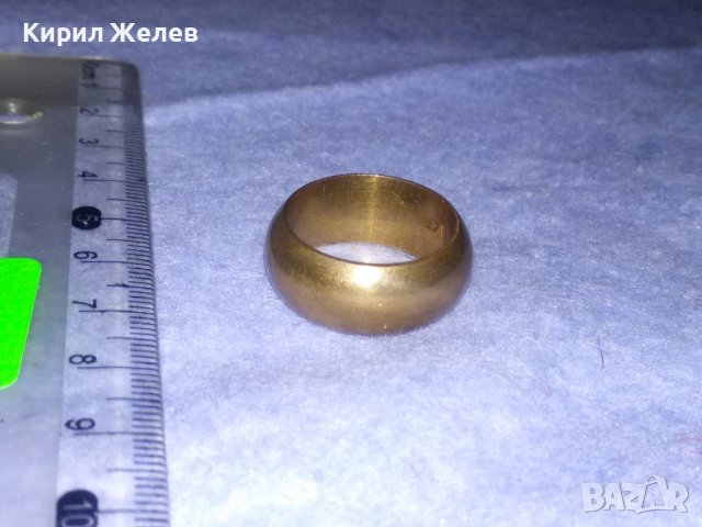 СТАРА ПОЗЛАТЕНА МЪЖКА ХАЛКА РЕТРО ПРЪСТЕН с ПЕЧАТИ 585 и 14К РЪЧНА ИЗРАБОТКА За КОЛЕКЦИЯ 32588, снимка 15 - Антикварни и старинни предмети - 39723558