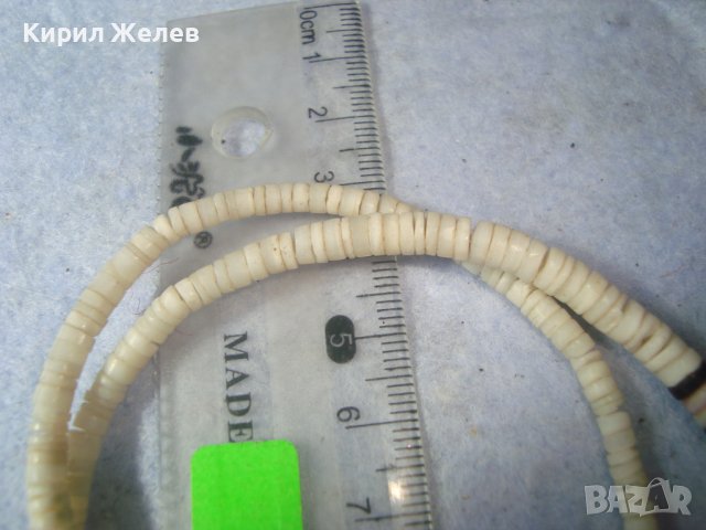 ПРЕКРАСНО КОЛИЕ ГЕРДАНЧЕ от БЯЛ АХАТ РЪЧНА МАЙСТОРСКА АРТ ИЗРАБОТКА 31380, снимка 4 - Колиета, медальони, синджири - 38067841
