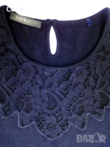ESPRIT тъмно синя рокля, снимка 5 - Рокли - 53201853