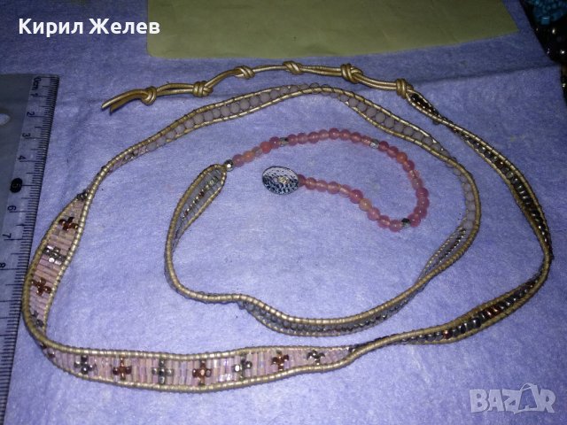 МОДНО КРАСИВО ДАМСКО ФИНО АРТ КОЛАНЧЕ с ПОЛУСКЪПОЦЕННИ КАМЪНИ и МЪНИСТА 34670, снимка 2 - Колани - 39177895