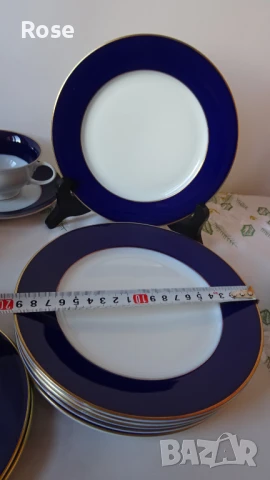 Винтидж порцелан Rosenthal Classic Rose Cobalt Blue 1974-1982, снимка 9 - Сервизи - 51416830