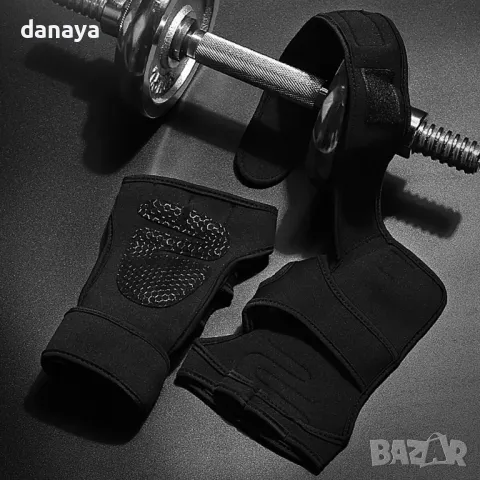 5779 Спортни ръкавици за фитнес тренировки с тежести, опора за китката, Чифт, снимка 6 - Спортна екипировка - 49596891