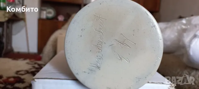 Керамична халба за бира с капак, снимка 2 - Други ценни предмети - 49355142