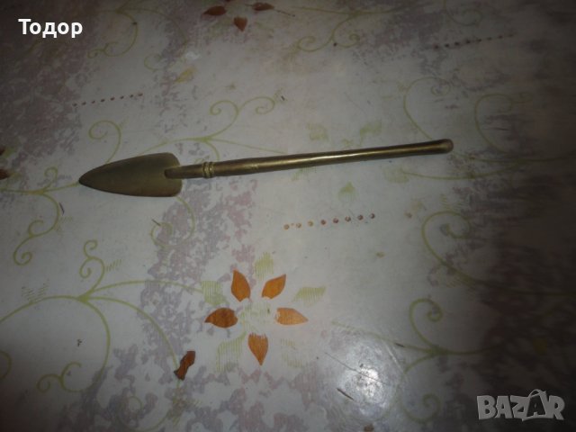 Бронзова фигура пластика лопата , снимка 6 - Декорация за дома - 43771624