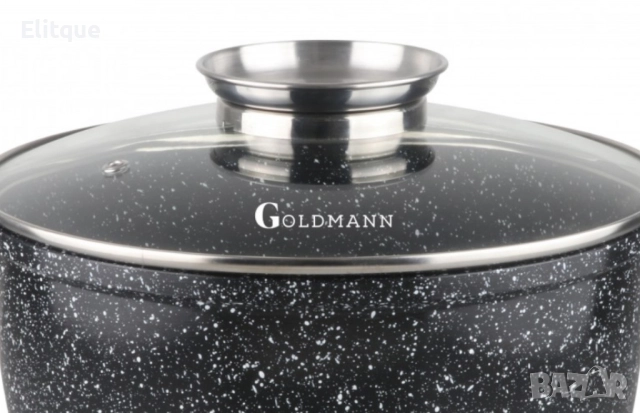 Тенджера Goldmann, 6.2л./10л., дълбока, лят алуминий, керам. покр., индукция, снимка 6 - Съдове за готвене - 52786692