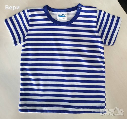 Нова бебешка моряшка класическа тениска , снимка 5 - Бебешки блузки - 28569152
