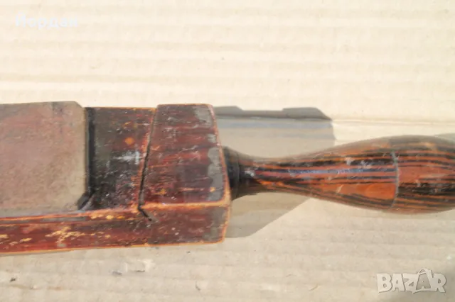 Кутия и точило за бръснач /дърво и гьон/, снимка 4 - Антикварни и старинни предмети - 49483252