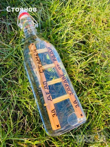 Дървени фигури в стъклено шише, стълби в бутилка, сувенир за подарък, снимка 3 - Въдици - 18318809
