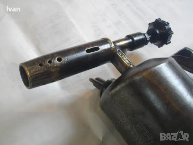 0,5L ФРЕНСКА СТАРО КАЧЕСТВО МИНИ БЕНЗИНОВА ГОРЕЛКА ТИП ЛАМПА ОТЛИЧНО СЪСТОЯНИЕ EXPRESS 41 T-FRANCE, снимка 8 - Други инструменти - 48234445