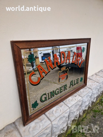 Страхотно голямо антикварно рекламно огледало , снимка 5 - Антикварни и старинни предмети - 53210357