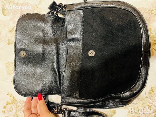 Нова черна чанта с дълга дръжка през рамо Paollo Boticelli , снимка 6 - Чанти - 43766346