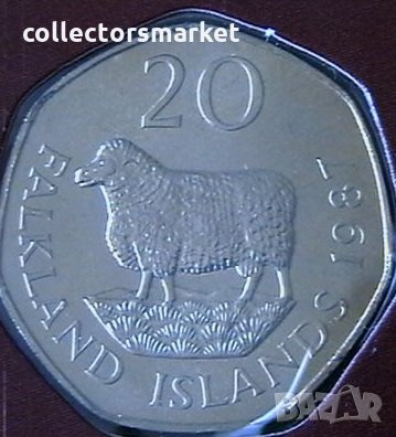 20 пенса 1987, Фолкландски острови