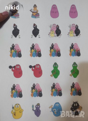 24 бр Барбарони Барбароните барбарон самозалепващи стикери за ръчна изработка за подарък