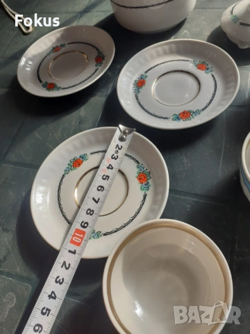 Невероятно красив руски порцелан сервиз за кафе с позлата, снимка 6 - Антикварни и старинни предмети - 53282079