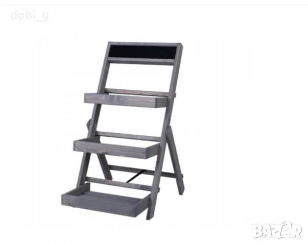 Поставка за цветя, с три нива, снимка 4 - Етажерки - 51036435