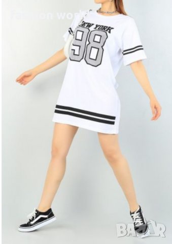 Рокля тениска, снимка 4 - Рокли - 33580940