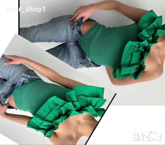 2 цвята дамско елегантно боди рипс , снимка 1