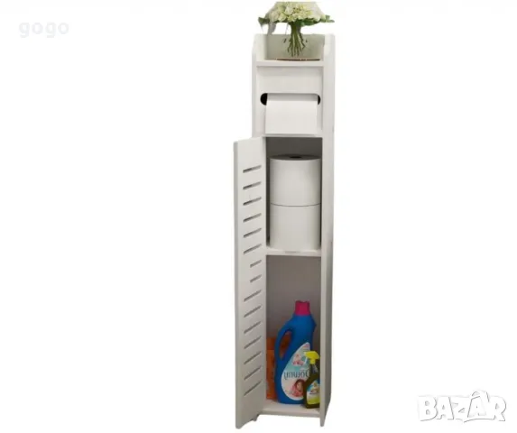 Водоустойчив шкаф за баня, ултра тънък рафт за съхранение,подходящ за малки пространства, снимка 7 - Други стоки за дома - 48464707