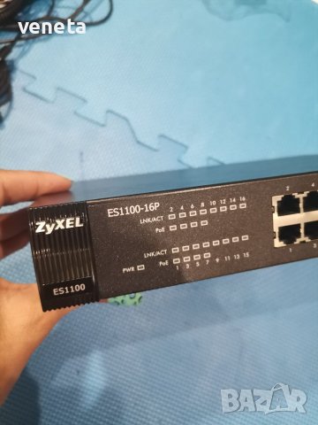 Zyxel ES1100-16P 16 портов превключвател 10/100 Mbps, снимка 2 - Друга електроника - 38030495