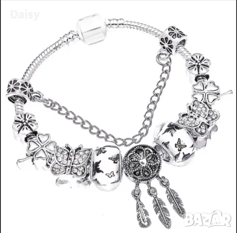 Гривни тип Пандора / Pandora с печат 925, снимка 3 - Гривни - 48874890