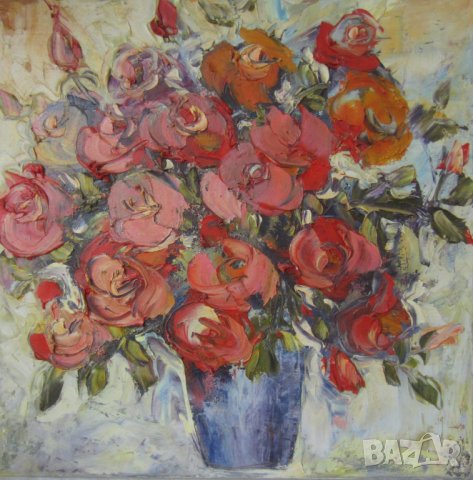 Цветя букет - Мима / Art by MiMa kartina painting oil / canvas картина