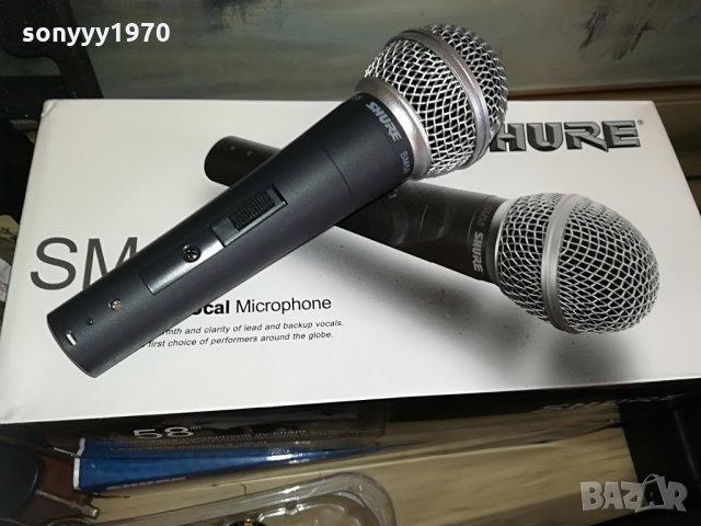 комплект-shure sm58-profi microphone-внос швеицария, снимка 8 - Микрофони - 28553014