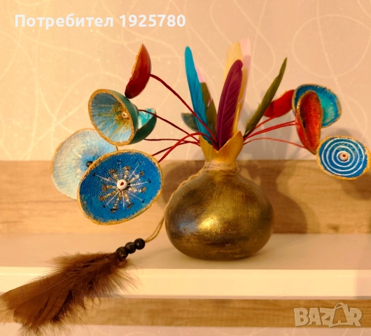 цветя с ваза , снимка 4 - Декорация за дома - 53406608