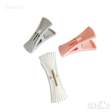 3730 Комплект щипки за пране Мидички, 10 броя, снимка 2 - Сушилници - 40795683