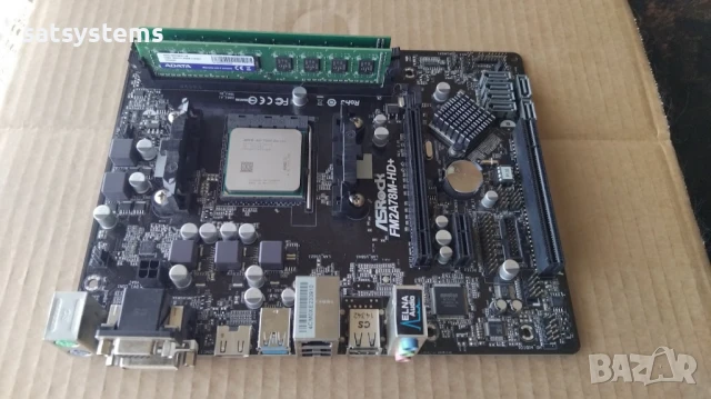 Дънна платка ASRock FM2A78M-HD+ R2.0 Socket FM2/FM2+ CPU+FAN+RAM, снимка 2 - Дънни платки - 51393697