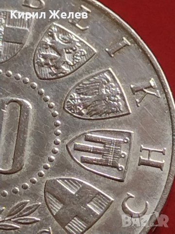 Сребърна монета 50 шилинга 1964г. Австрия 0.900 Инсбрук IX Зимни олимпийски игри 41420, снимка 5 - Нумизматика и бонистика - 43568167