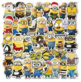 50 бр Миньоните Minions миньони самозалепващи лепенки стикери за украса декор, снимка 2 - Други - 36897733